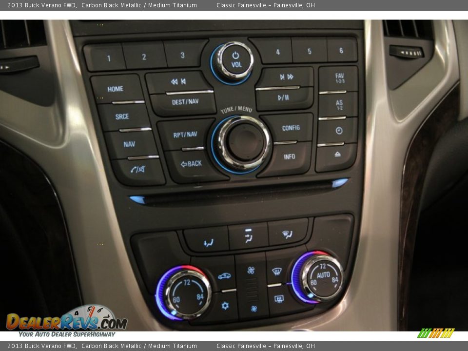 2013 Buick Verano FWD Carbon Black Metallic / Medium Titanium Photo #10