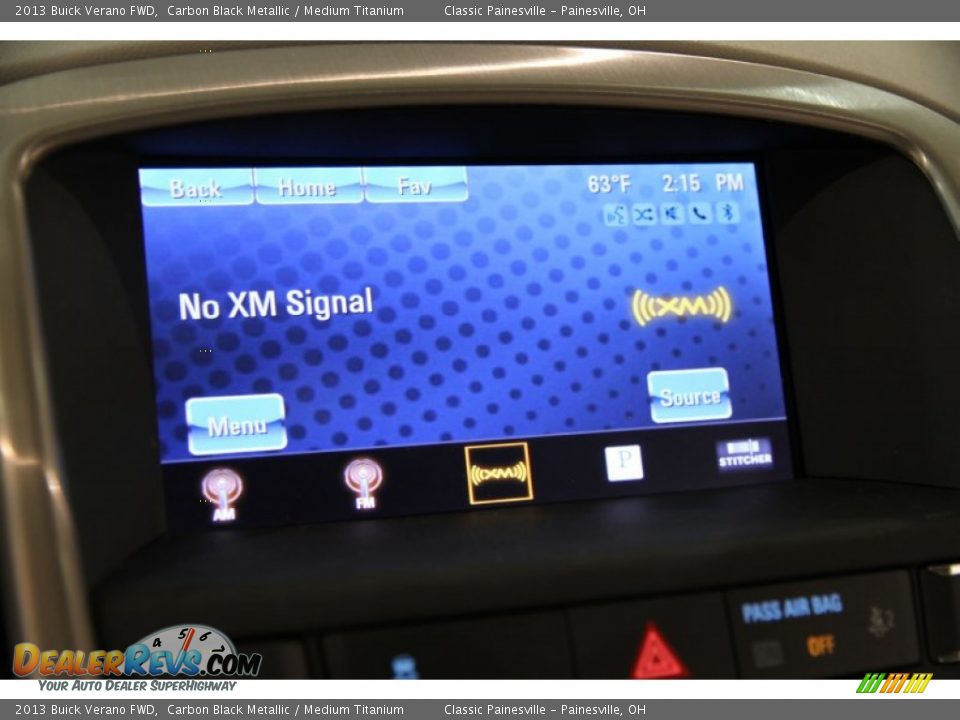 2013 Buick Verano FWD Carbon Black Metallic / Medium Titanium Photo #15