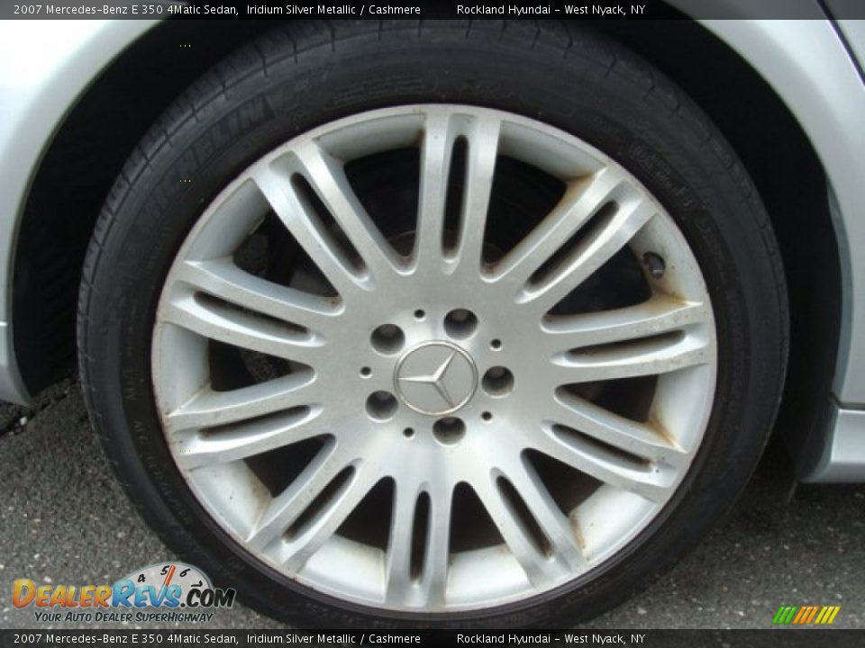 2007 Mercedes-Benz E 350 4Matic Sedan Iridium Silver Metallic / Cashmere Photo #26