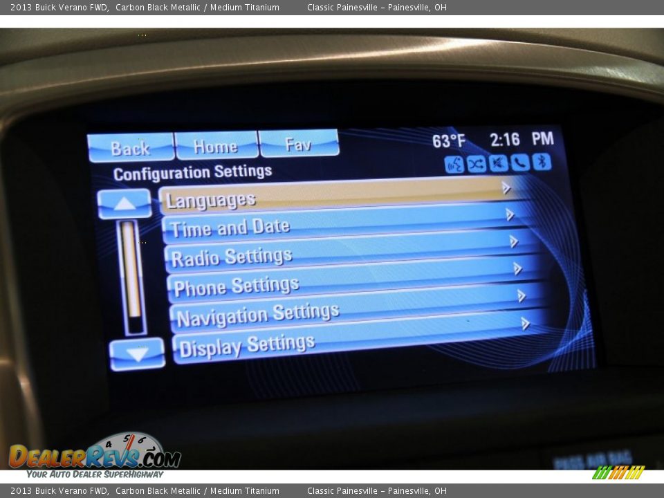 2013 Buick Verano FWD Carbon Black Metallic / Medium Titanium Photo #18