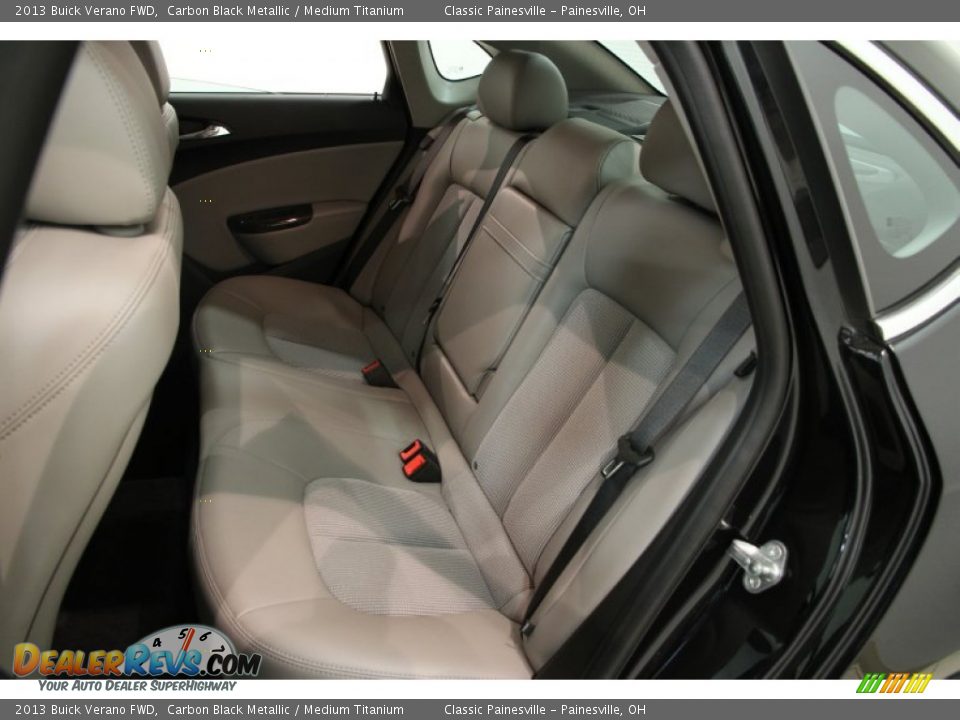 2013 Buick Verano FWD Carbon Black Metallic / Medium Titanium Photo #23