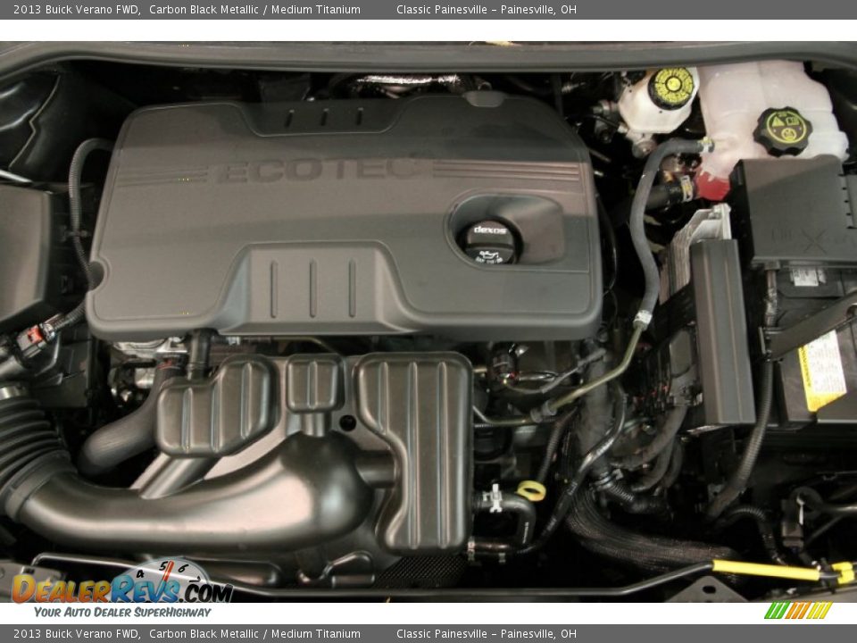 2013 Buick Verano FWD Carbon Black Metallic / Medium Titanium Photo #25
