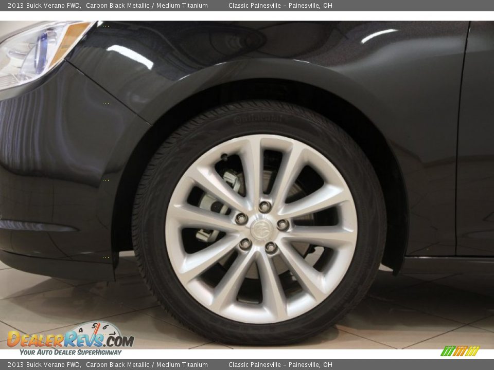 2013 Buick Verano FWD Carbon Black Metallic / Medium Titanium Photo #26