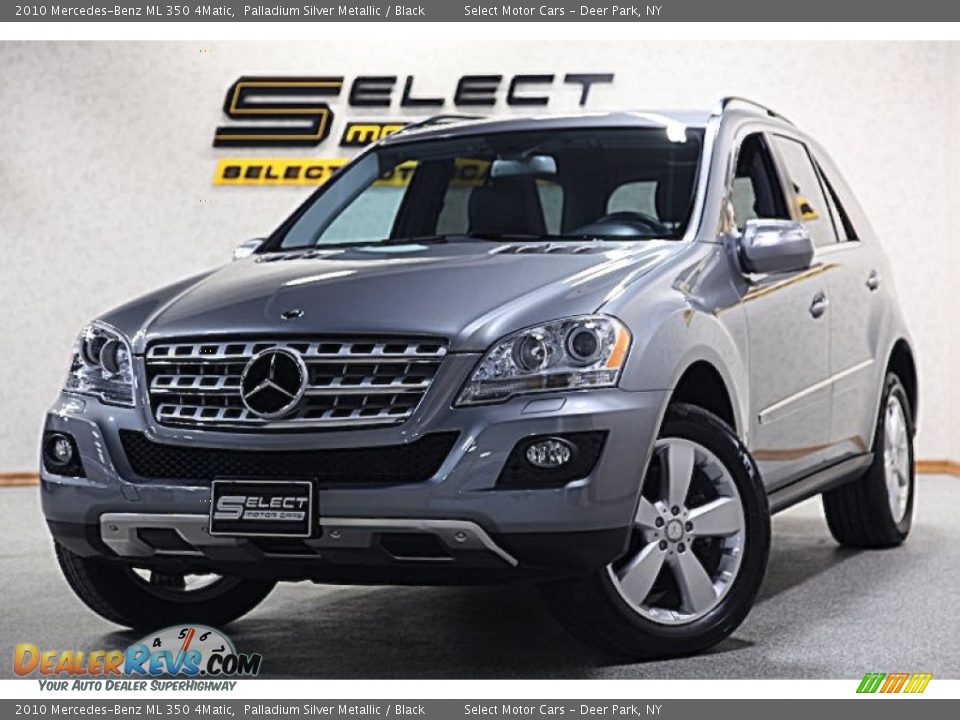 2010 Mercedes-Benz ML 350 4Matic Palladium Silver Metallic / Black Photo #1