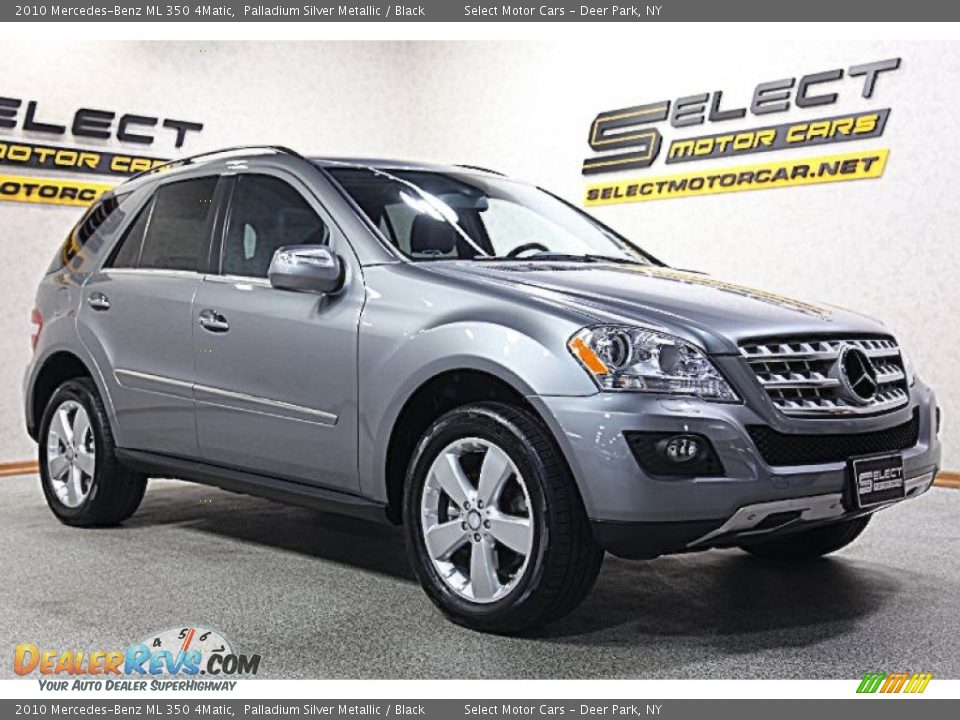 2010 Mercedes-Benz ML 350 4Matic Palladium Silver Metallic / Black Photo #3