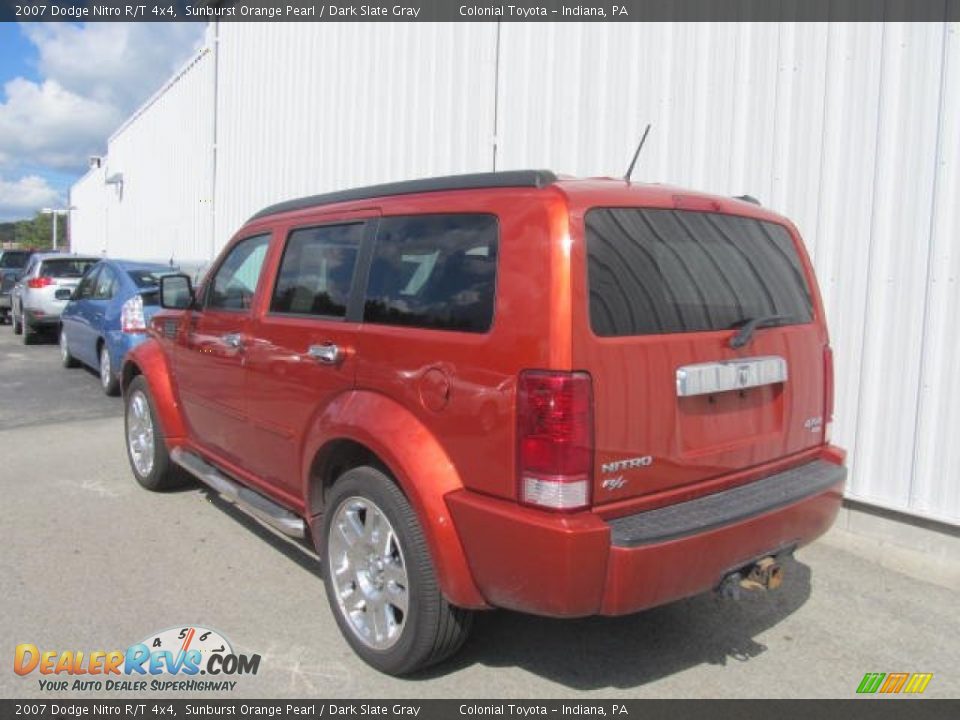 2007 Dodge Nitro R/T 4x4 Sunburst Orange Pearl / Dark Slate Gray Photo #7