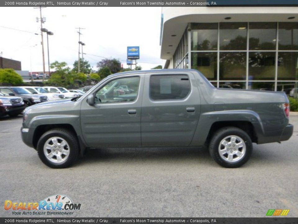 2008 Honda Ridgeline RTL Nimbus Gray Metallic / Gray Photo #2
