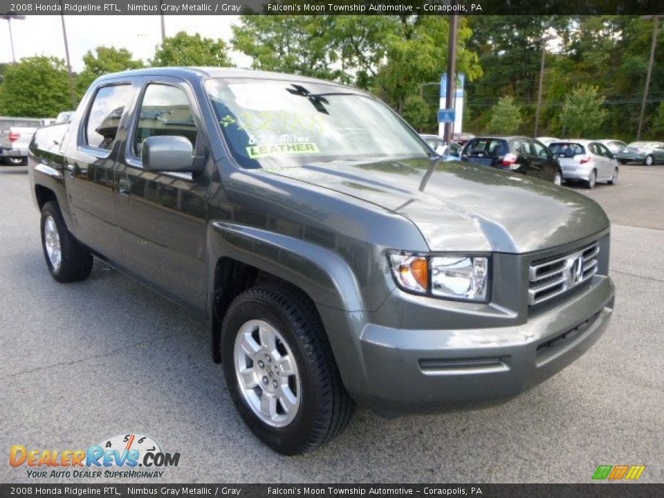 2008 Honda Ridgeline RTL Nimbus Gray Metallic / Gray Photo #7