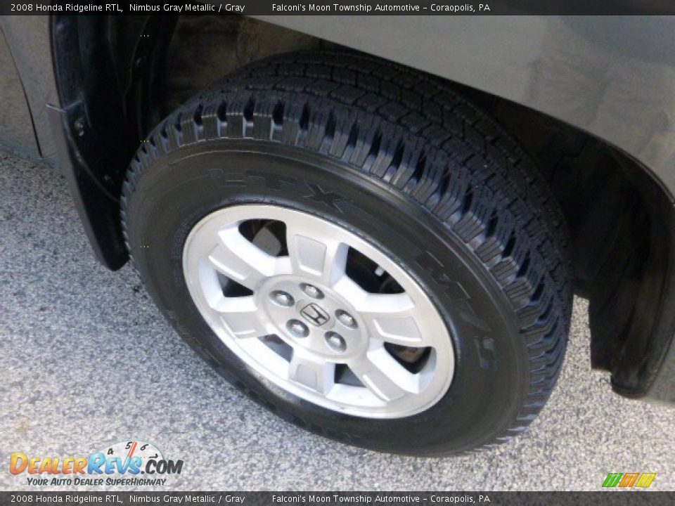 2008 Honda Ridgeline RTL Nimbus Gray Metallic / Gray Photo #9