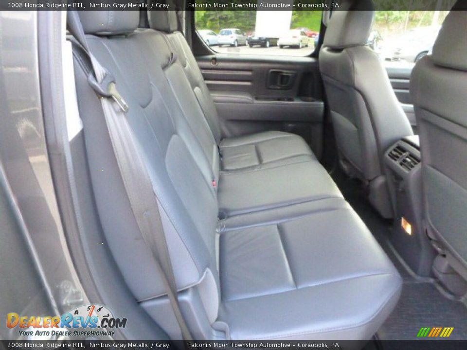 2008 Honda Ridgeline RTL Nimbus Gray Metallic / Gray Photo #13