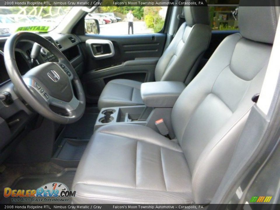 2008 Honda Ridgeline RTL Nimbus Gray Metallic / Gray Photo #15