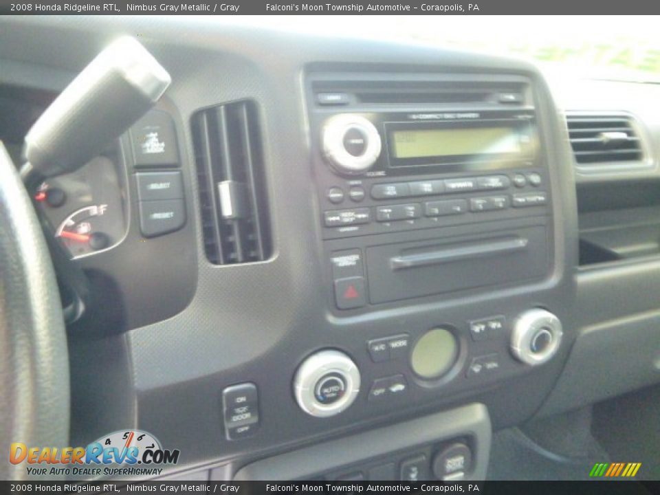 2008 Honda Ridgeline RTL Nimbus Gray Metallic / Gray Photo #23