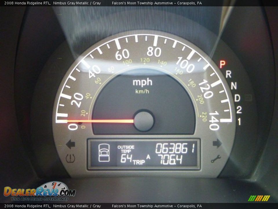 2008 Honda Ridgeline RTL Nimbus Gray Metallic / Gray Photo #25