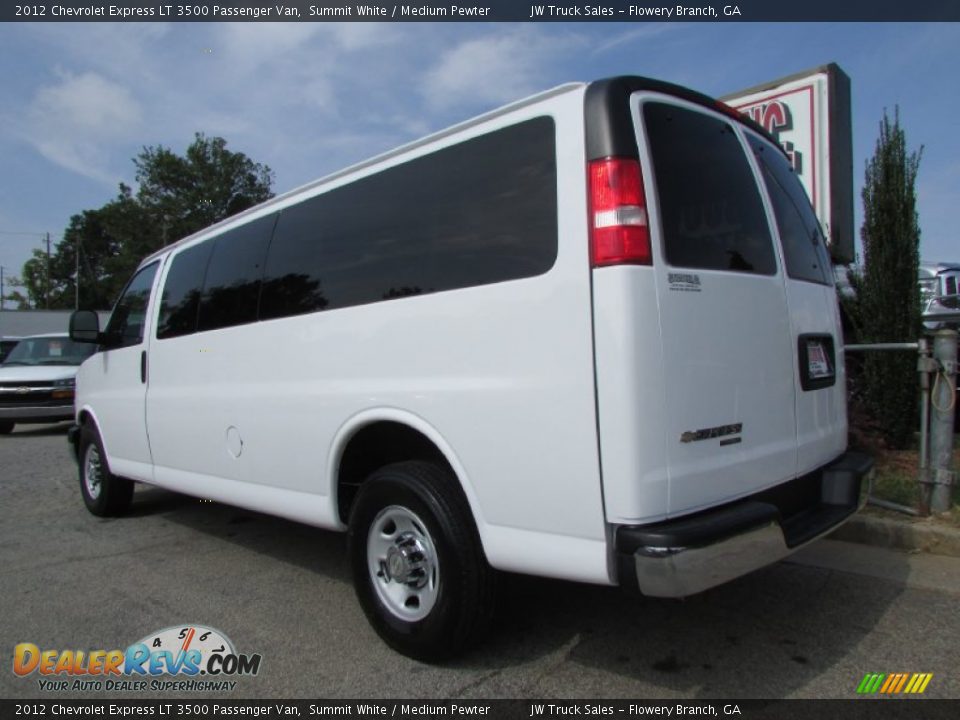 2012 Chevrolet Express LT 3500 Passenger Van Summit White / Medium Pewter Photo #4