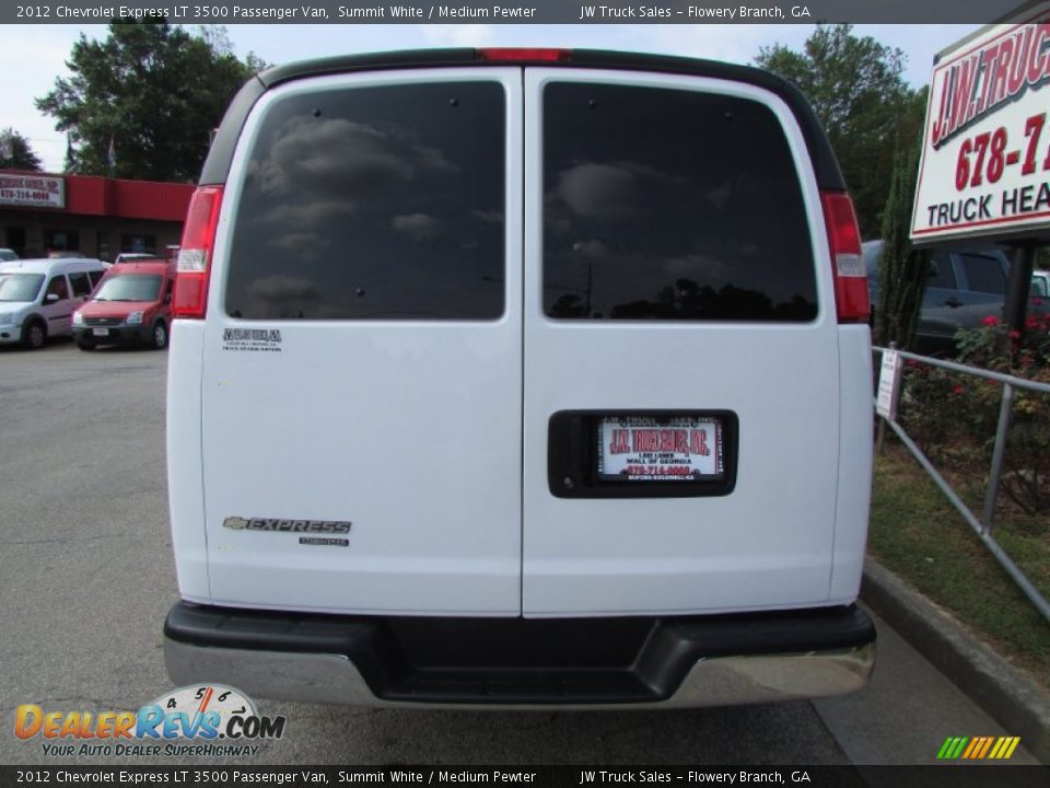 2012 Chevrolet Express LT 3500 Passenger Van Summit White / Medium Pewter Photo #6