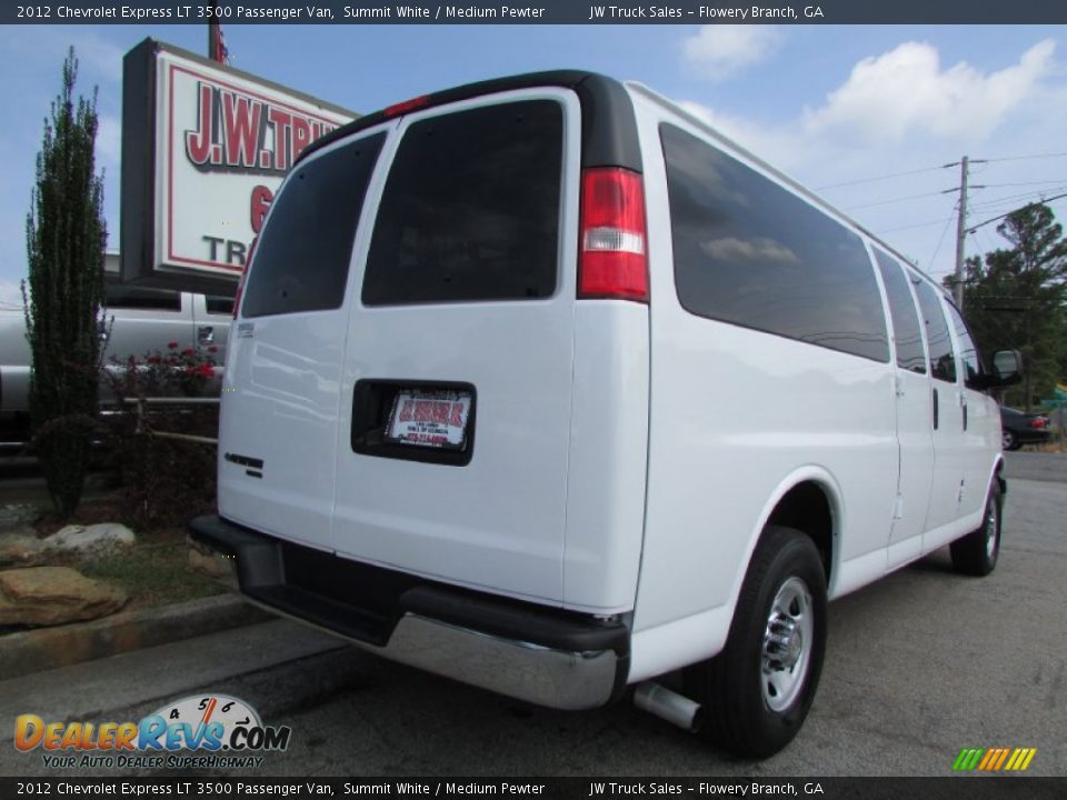 2012 Chevrolet Express LT 3500 Passenger Van Summit White / Medium Pewter Photo #7