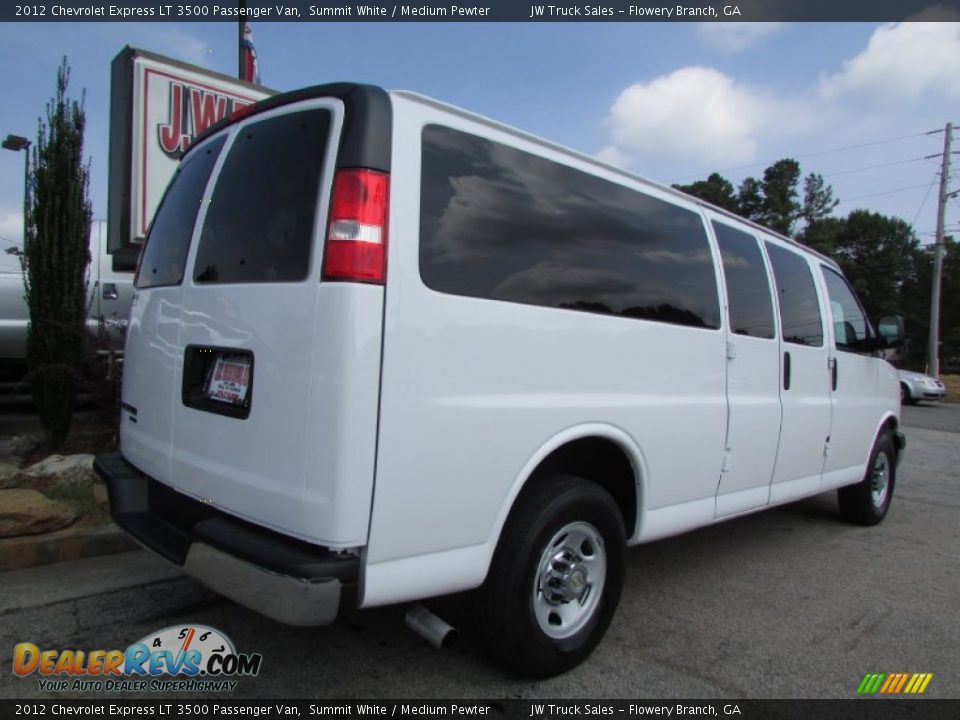 2012 Chevrolet Express LT 3500 Passenger Van Summit White / Medium Pewter Photo #8