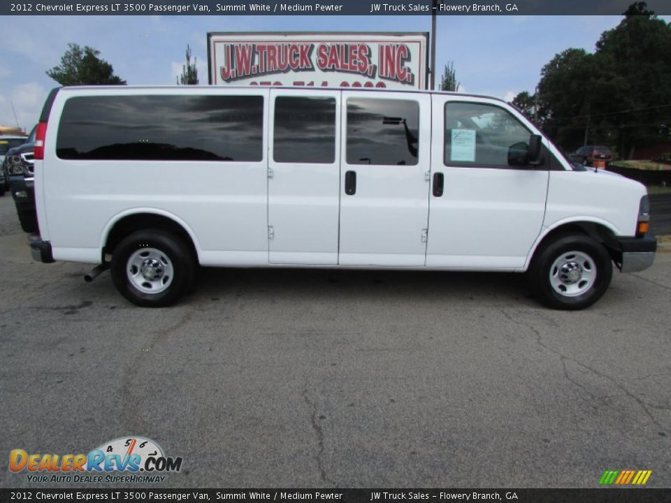 2012 Chevrolet Express LT 3500 Passenger Van Summit White / Medium Pewter Photo #9