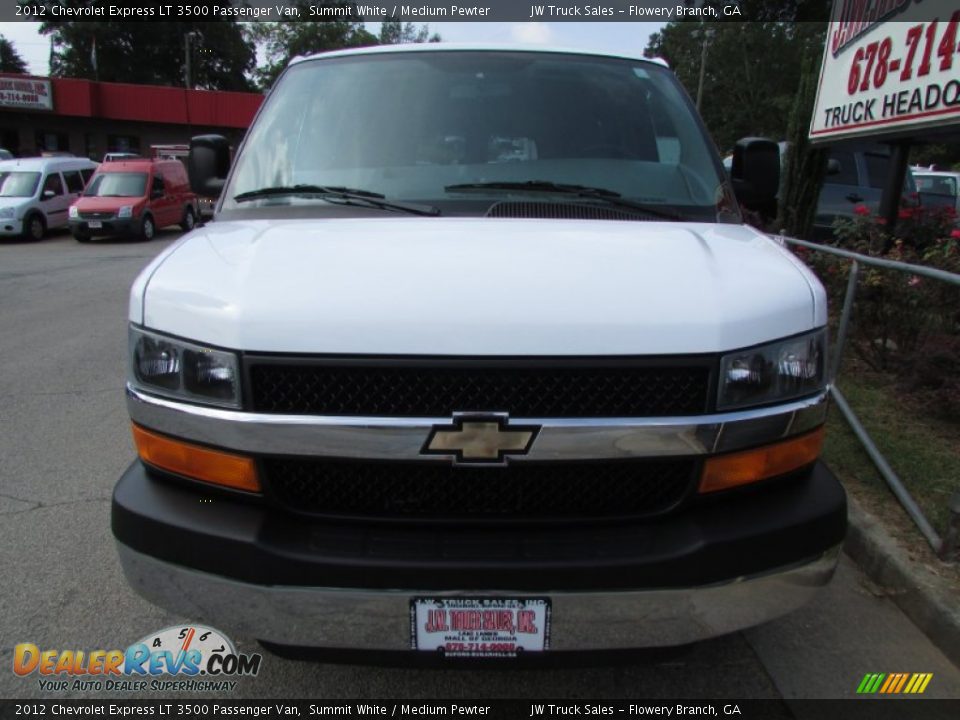2012 Chevrolet Express LT 3500 Passenger Van Summit White / Medium Pewter Photo #12