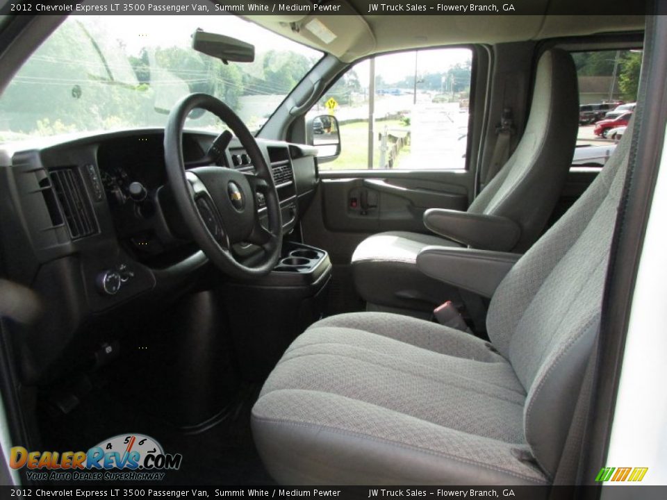 2012 Chevrolet Express LT 3500 Passenger Van Summit White / Medium Pewter Photo #17