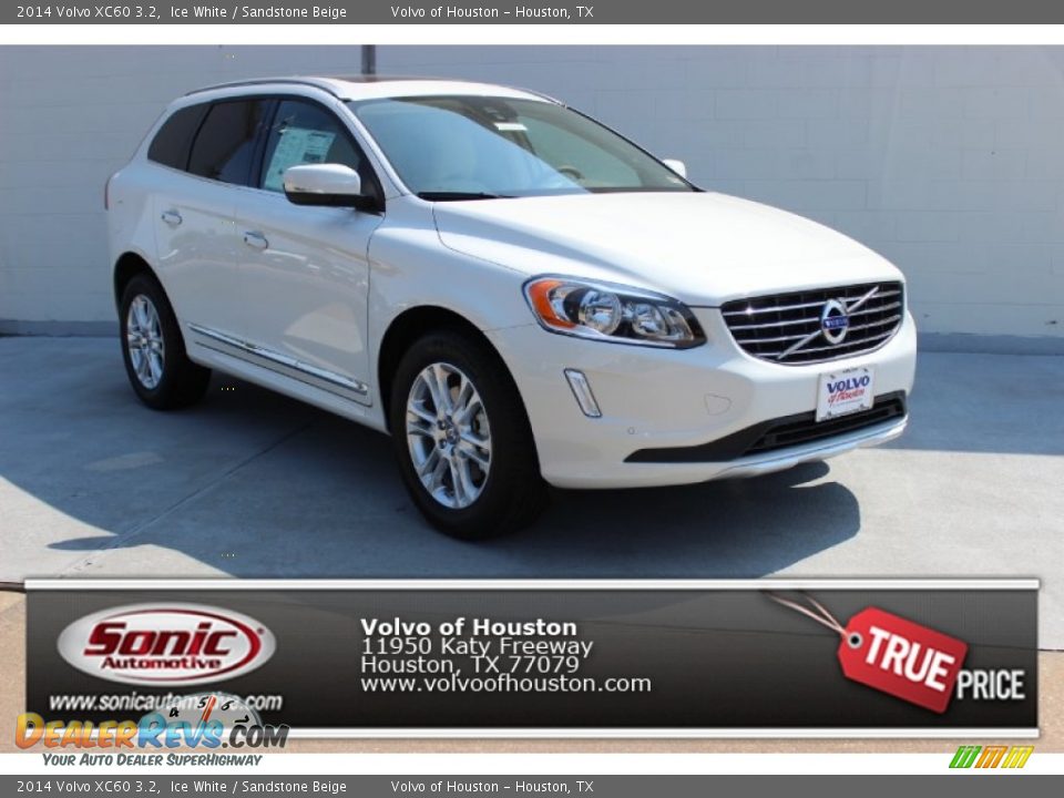 2014 Volvo XC60 3.2 Ice White / Sandstone Beige Photo #1