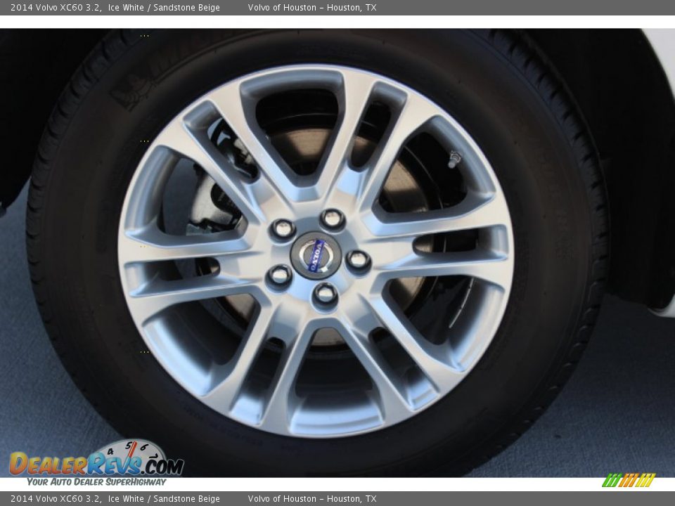 2014 Volvo XC60 3.2 Ice White / Sandstone Beige Photo #7