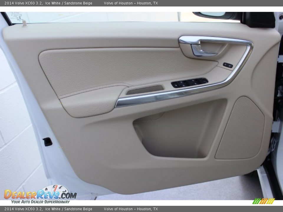 2014 Volvo XC60 3.2 Ice White / Sandstone Beige Photo #8