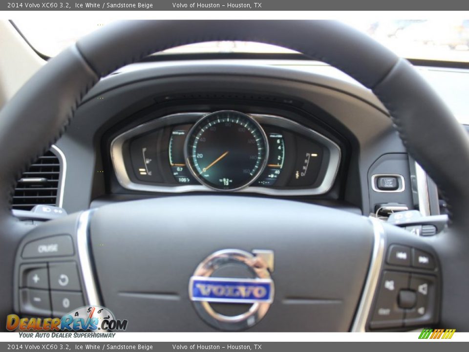 2014 Volvo XC60 3.2 Ice White / Sandstone Beige Photo #24