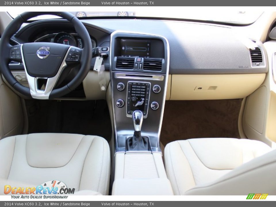 2014 Volvo XC60 3.2 Ice White / Sandstone Beige Photo #30