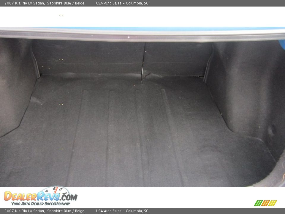 2007 Kia Rio LX Sedan Sapphire Blue / Beige Photo #10