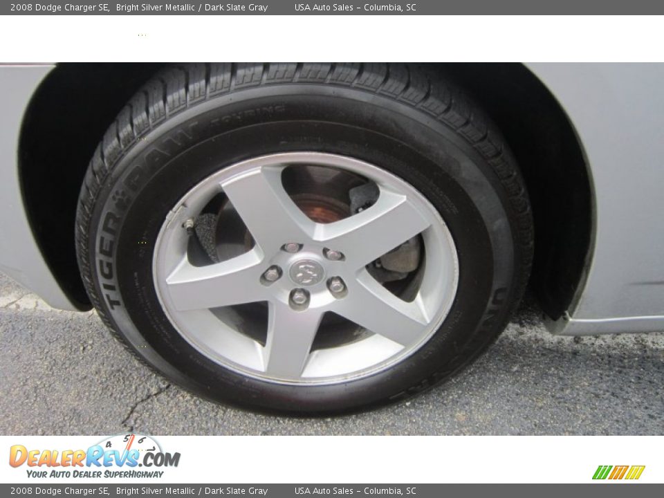 2008 Dodge Charger SE Bright Silver Metallic / Dark Slate Gray Photo #12