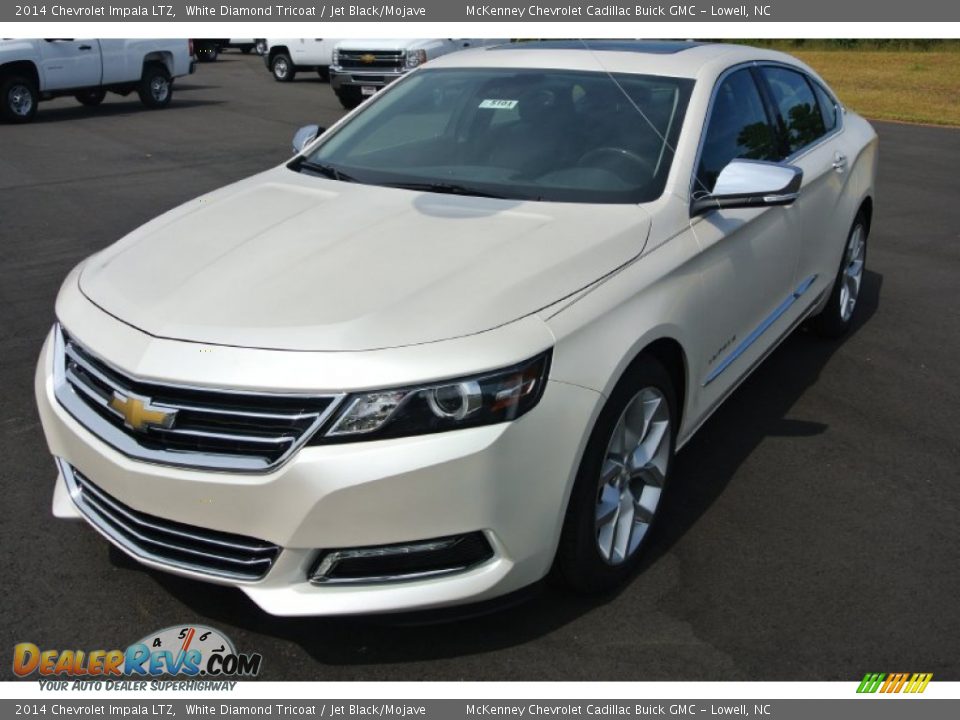 2014 Chevrolet Impala LTZ White Diamond Tricoat / Jet Black/Mojave Photo #2