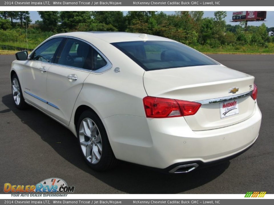 2014 Chevrolet Impala LTZ White Diamond Tricoat / Jet Black/Mojave Photo #4