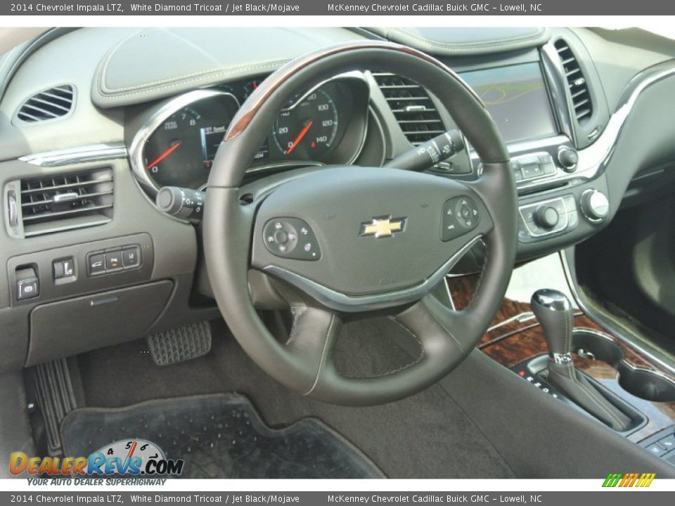 2014 Chevrolet Impala LTZ White Diamond Tricoat / Jet Black/Mojave Photo #24