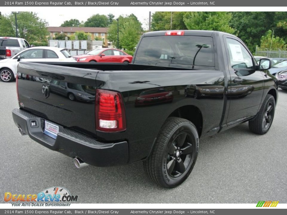 2014 Ram 1500 Express Regular Cab Black / Black/Diesel Gray Photo #4