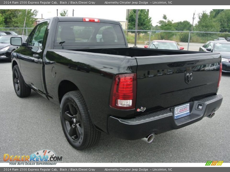 2014 Ram 1500 Express Regular Cab Black / Black/Diesel Gray Photo #5