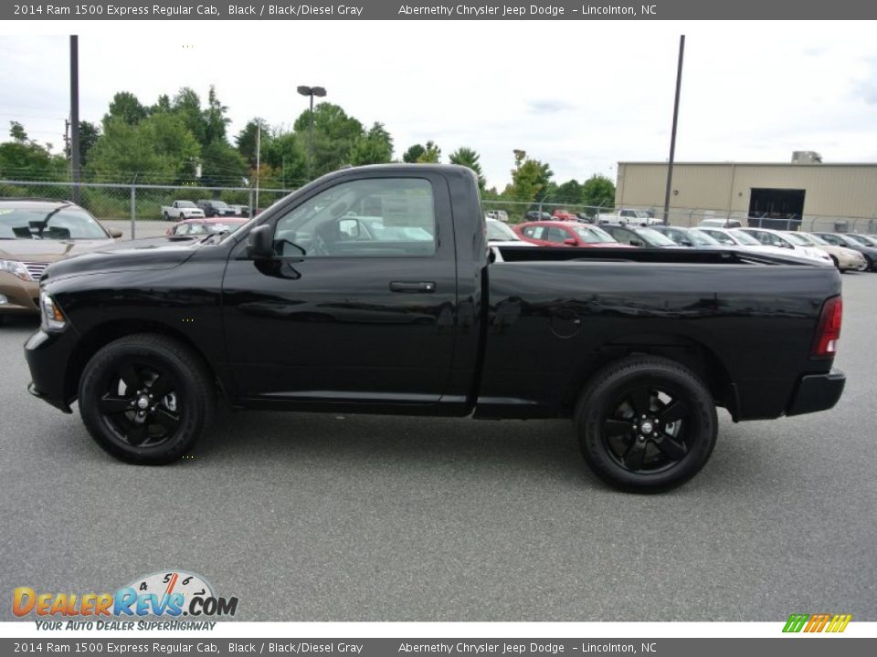 2014 Ram 1500 Express Regular Cab Black / Black/Diesel Gray Photo #6