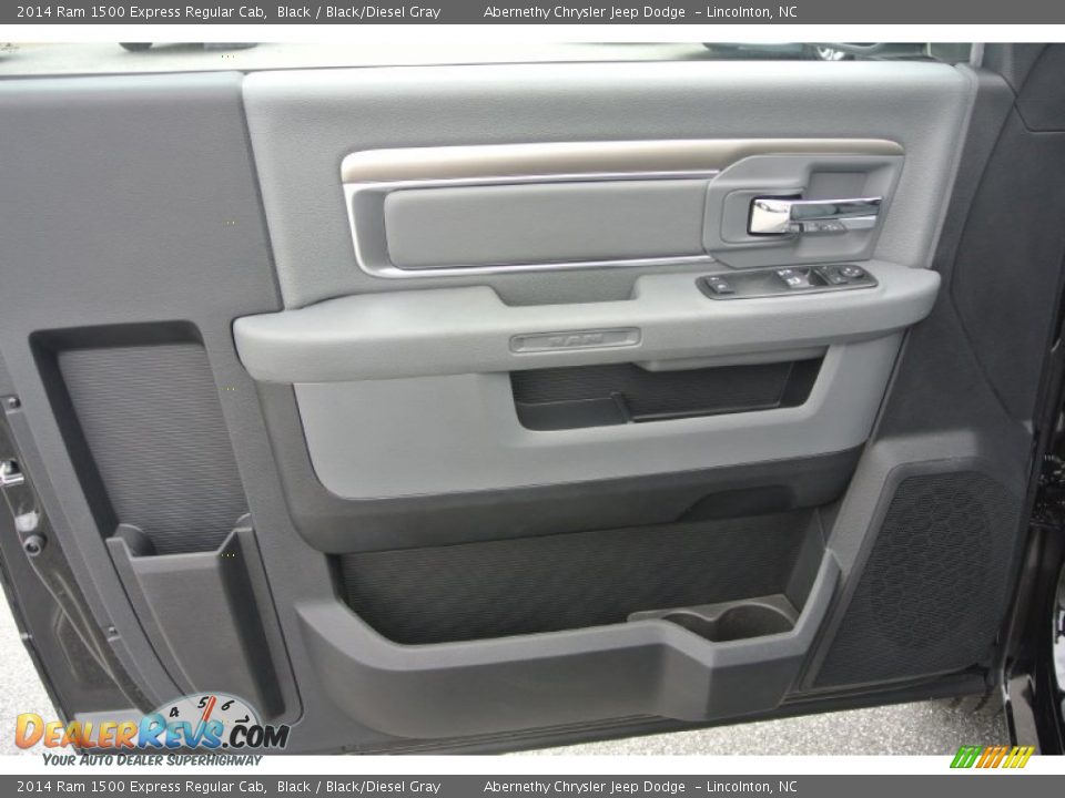 2014 Ram 1500 Express Regular Cab Black / Black/Diesel Gray Photo #8