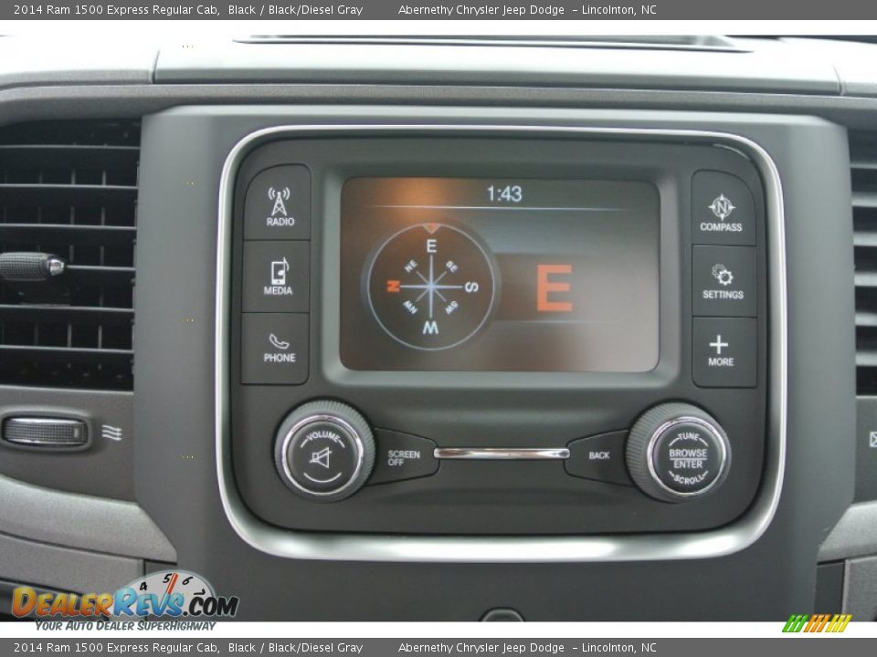 2014 Ram 1500 Express Regular Cab Black / Black/Diesel Gray Photo #12