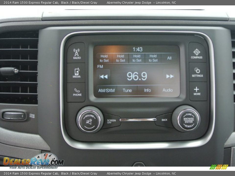 2014 Ram 1500 Express Regular Cab Black / Black/Diesel Gray Photo #13