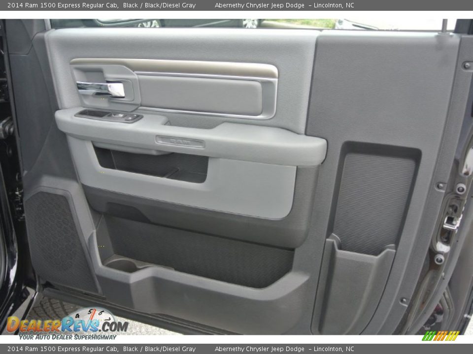 2014 Ram 1500 Express Regular Cab Black / Black/Diesel Gray Photo #18