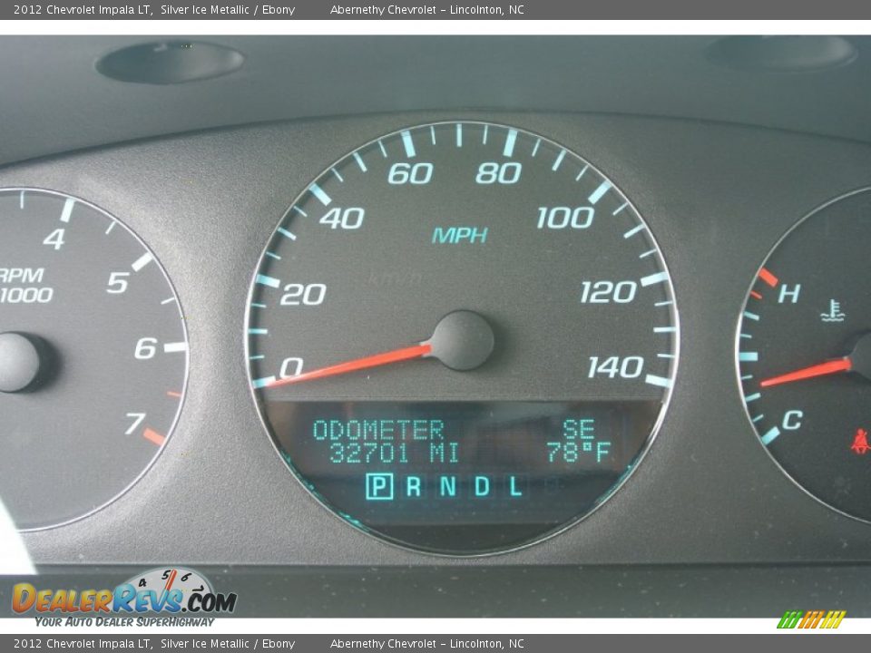 2012 Chevrolet Impala LT Silver Ice Metallic / Ebony Photo #16