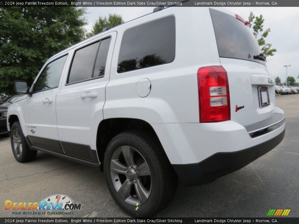 2014 Jeep Patriot Freedom Edition Bright White / Freedom Edition Dark Slate Gray/Silver Stitching Photo #2