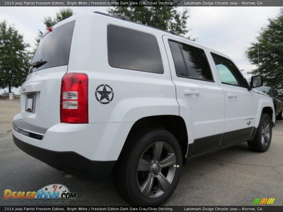 2014 Jeep Patriot Freedom Edition Bright White / Freedom Edition Dark Slate Gray/Silver Stitching Photo #3