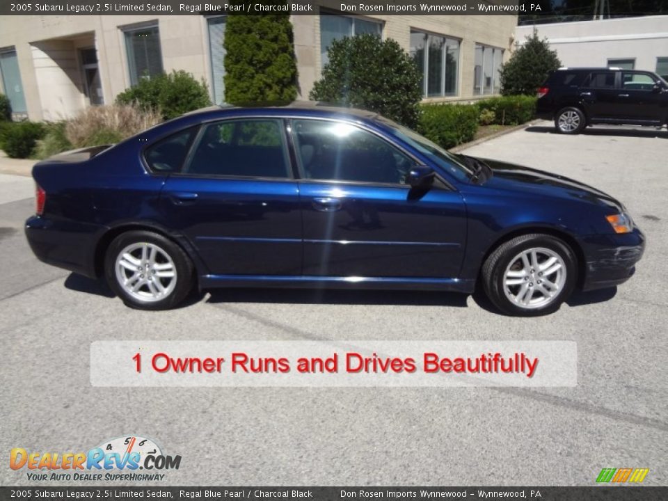 2005 Subaru Legacy 2.5i Limited Sedan Regal Blue Pearl / Charcoal Black Photo #2