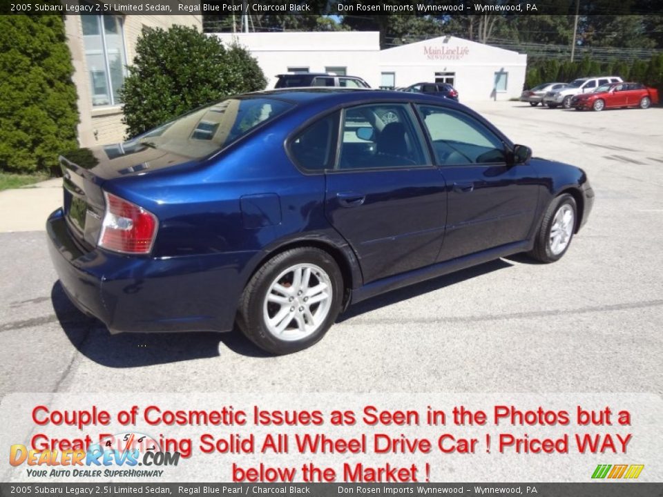 2005 Subaru Legacy 2.5i Limited Sedan Regal Blue Pearl / Charcoal Black Photo #3