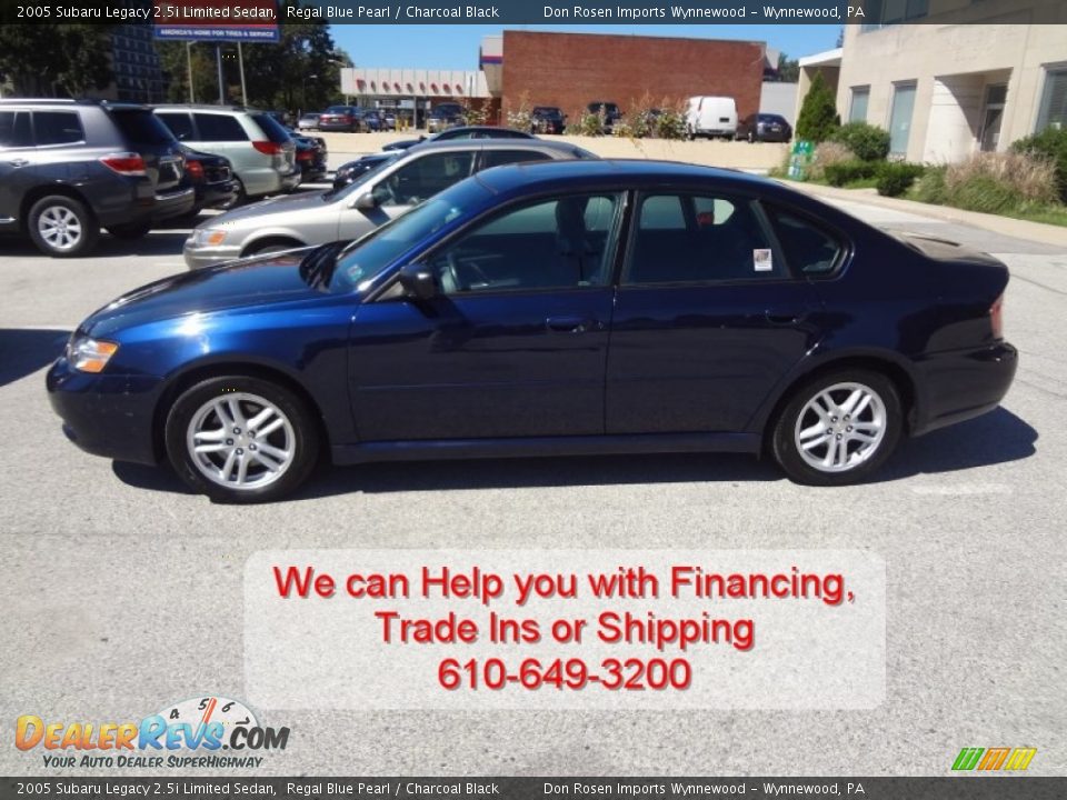2005 Subaru Legacy 2.5i Limited Sedan Regal Blue Pearl / Charcoal Black Photo #9