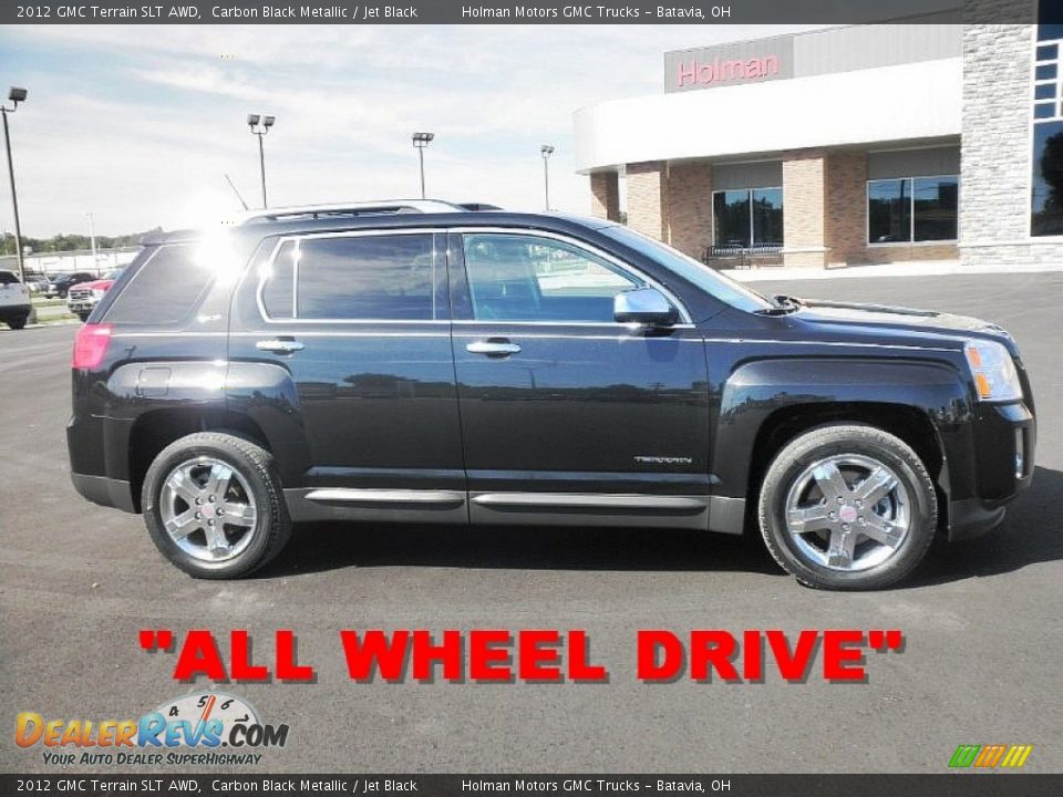2012 GMC Terrain SLT AWD Carbon Black Metallic / Jet Black Photo #1