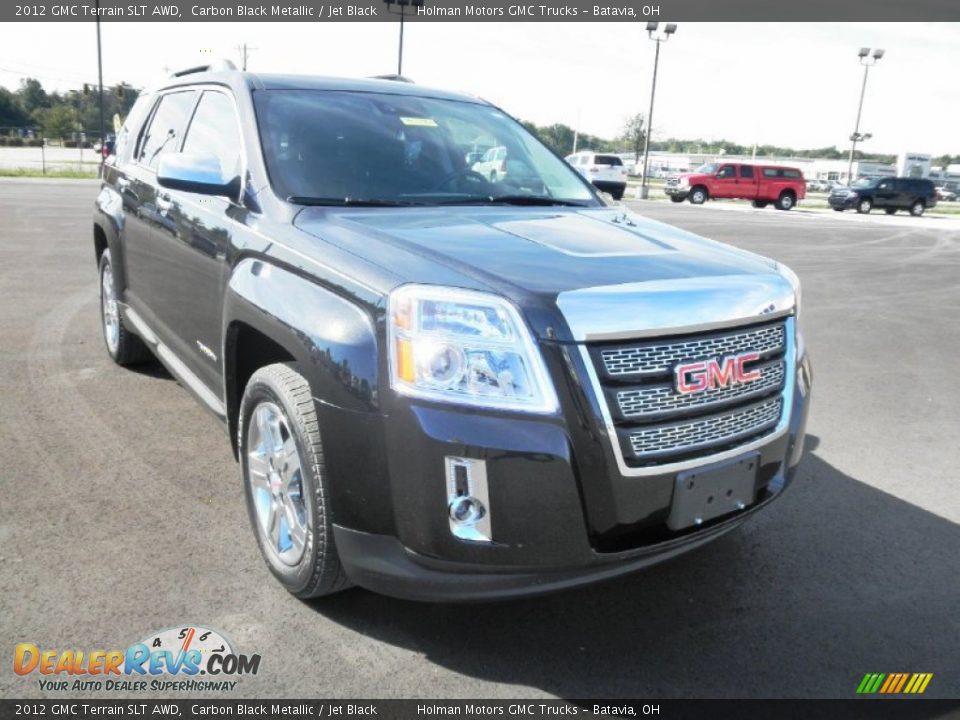 2012 GMC Terrain SLT AWD Carbon Black Metallic / Jet Black Photo #2