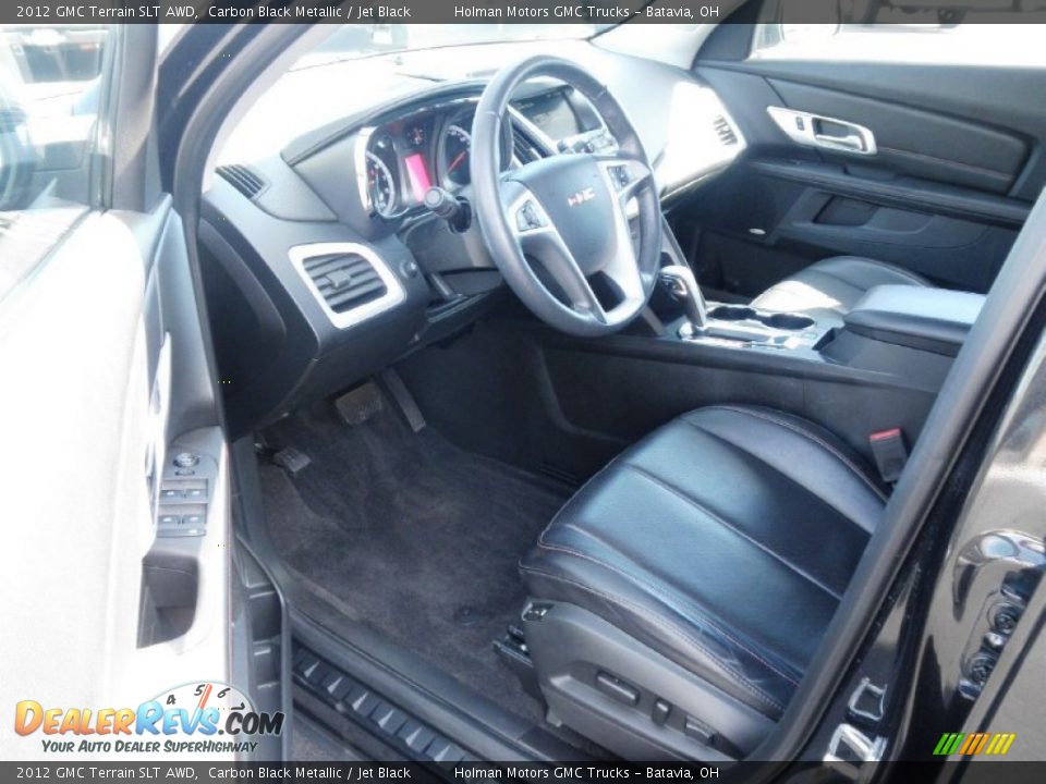 2012 GMC Terrain SLT AWD Carbon Black Metallic / Jet Black Photo #6